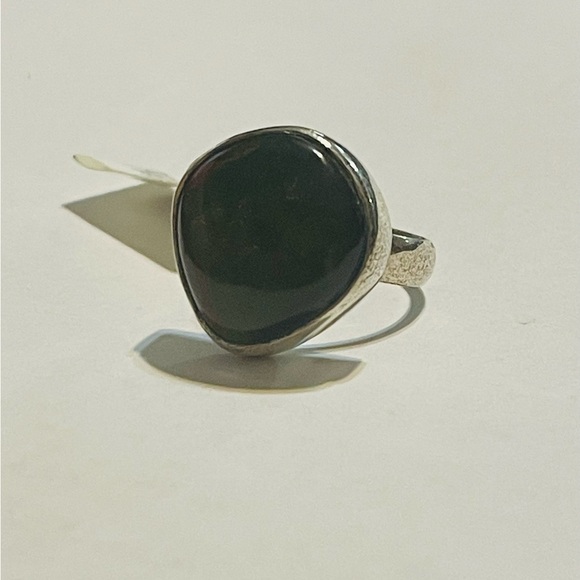 Sterling Silver Ammolite FreeForm Ring Size 7 - Picture 4 of 6